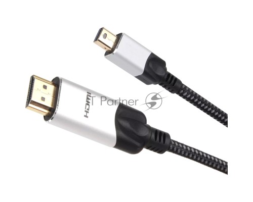 Кабель-переходник miniDisplayPort M-> HDMI M 4K@60Hz 1.8m VCOM