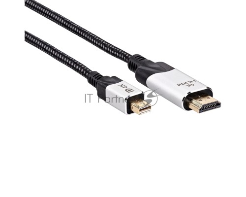 Кабель-переходник miniDisplayPort M-> HDMI M 4K@60Hz 1.8m VCOM