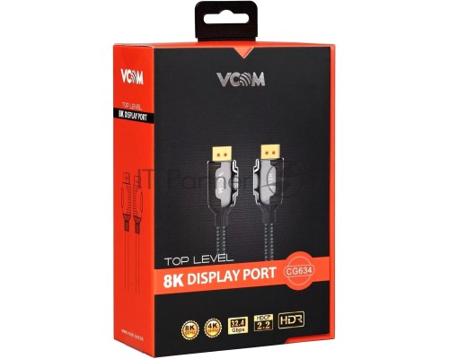 Кабель соединительный DISPLAY PORT v1.4, 8K@60Hz, 1.5m VCOM <CG634-1.5M>