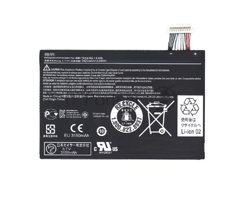 Аккумуляторная батарея для планшета Acer Iconia Tab A110 (BAT-714) 12.65Wh