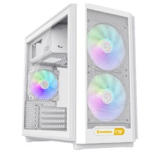 GameMax Корпус F36 WH без БП (Midi Tower, ATX, Белый, 1*USB Type-C, 3*120мм)