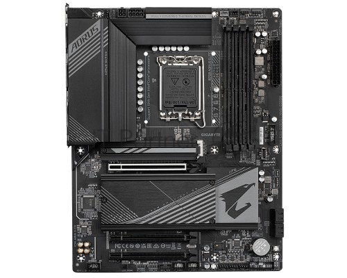 Материнская плата GIGABYTE B760 AORUS ELITE, LGA 1700, Intel B760, 4xDDR5, 4xSATA, 3xM.2, 1xPCI-E 4.0 x16, 2xPCI-E 3.0 x1, 1xHDMI, 1xDP, 1x 2.5Gb LAN, 1xUSB 3.2 Gen 2, 4xUSB 3.2 Gen 1, 4xUSB 2.0, 2x3.5 мм, 7.1, Standard-ATX