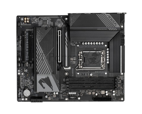 Материнская плата GIGABYTE B760 AORUS ELITE, LGA 1700, Intel B760, 4xDDR5, 4xSATA, 3xM.2, 1xPCI-E 4.0 x16, 2xPCI-E 3.0 x1, 1xHDMI, 1xDP, 1x 2.5Gb LAN, 1xUSB 3.2 Gen 2, 4xUSB 3.2 Gen 1, 4xUSB 2.0, 2x3.5 мм, 7.1, Standard-ATX