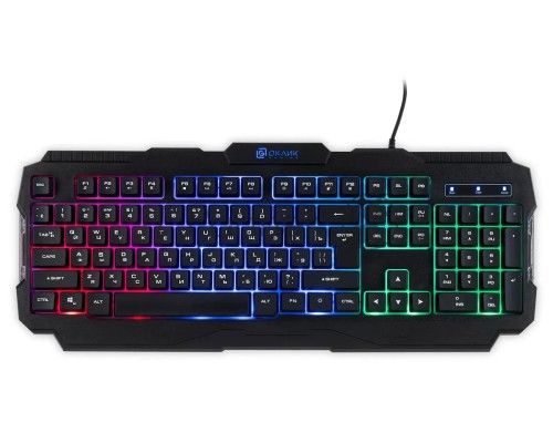 Клавиатура Оклик 757G HW2 черный USB for gamer