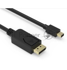 Кабель аудио-видео Buro MDP-DP miniDisplayport (m)/DisplayPort (m) 1.5м. Позолоченные контакты черный