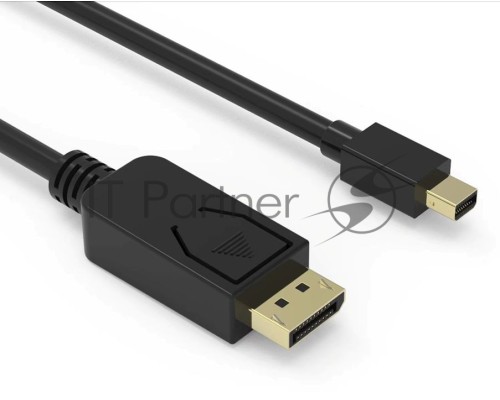 Кабель аудио-видео Buro MDP-DP miniDisplayport (m)/DisplayPort (m) 1.5м. Позолоченные контакты черный