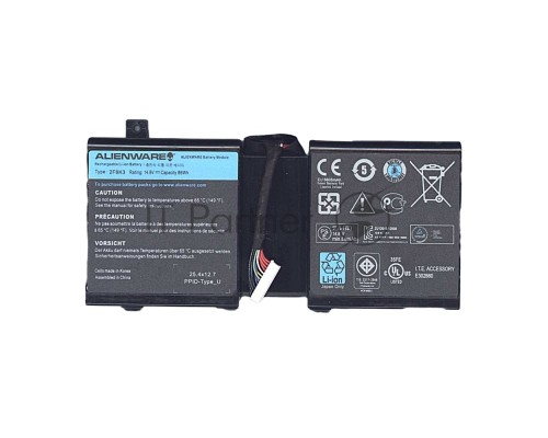 Аккумуляторная батарея для ноутбука Dell Alienware M17x R5 14.8V 86Wh 2F8K3 черный