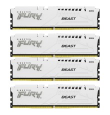 Комплект модулей памяти Kingston 128GB DDR5 5200MHz DIMM FURY Beast White (4х32gb), CL40 