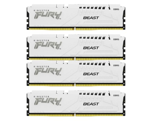 [Модуль памяти] Комплект модулей памяти Kingston 128GB DDR5 5200MHz DIMM FURY Beast White (4х32gb), CL40 