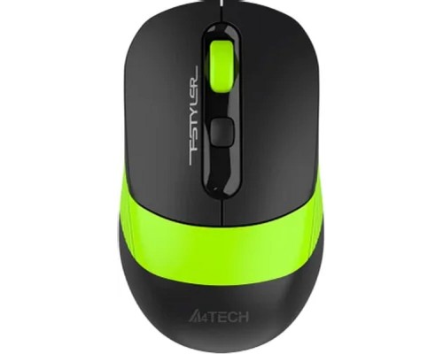 [Мышь] Мышь компьютерная A4Tech Fstyler FG10CS Air черный/зеленый 2000dpi/WLS USB