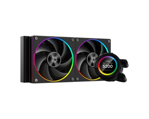 [вентилятор] Кулер с водяным охлаждением ID-Cooling SL240, LCD SCREEN /300W /all Intel /all AMD  Ret