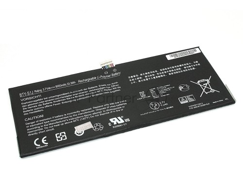 Аккумуляторная батарея для ноутбука MSI W20 3M-013US (BTY-S1J) 3.7V 9000mAh черная