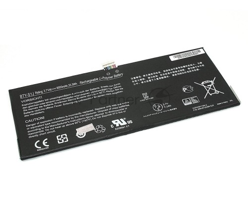 Аккумуляторная батарея для ноутбука MSI W20 3M-013US (BTY-S1J) 3.7V 9000mAh черная