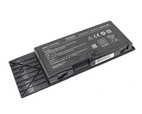 Аккумуляторная батарея для ноутбука Dell Alienware M17X (BTYVOY1) 11.1V 6600mAh OEM