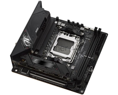 Материнская плата ASUS ROG STRIX B650E-I GAMING WIFI, AM5, AMD B650, 2xDDR5, 2xSATA, 2xM.2, 1xPCI-E 5.0 x16, 1xHDMI, 1x 2.5Gb LAN, 4xUSB-A 3.2 Gen 2, 1xUSB-A 3.2 Gen 1, 1xUSB-C 3.2 Gen 2x2, 3x3.5 мм, 7.1, Mini-ITX