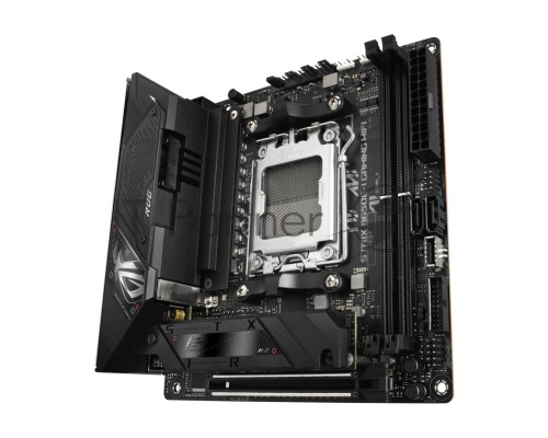 Материнская плата ASUS ROG STRIX B650E-I GAMING WIFI, AM5, AMD B650, 2xDDR5, 2xSATA, 2xM.2, 1xPCI-E 5.0 x16, 1xHDMI, 1x 2.5Gb LAN, 4xUSB-A 3.2 Gen 2, 1xUSB-A 3.2 Gen 1, 1xUSB-C 3.2 Gen 2x2, 3x3.5 мм, 7.1, Mini-ITX
