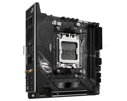 Материнская плата ASUS ROG STRIX B650E-I GAMING WIFI, AM5, AMD B650, 2xDDR5, 2xSATA, 2xM.2, 1xPCI-E 5.0 x16, 1xHDMI, 1x 2.5Gb LAN, 4xUSB-A 3.2 Gen 2, 1xUSB-A 3.2 Gen 1, 1xUSB-C 3.2 Gen 2x2, 3x3.5 мм, 7.1, Mini-ITX