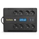 ИБП ExeGate NEO Smart LHB-1000.LCD.AVR.8SH.CH.USB <1000VA/650W, LCD, AVR, 8*Schuko, USB, 4*USB-порта для зарядки, Black>