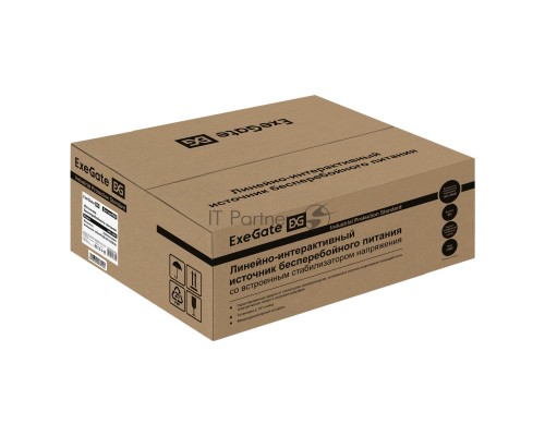 ИБП ExeGate ServerRM UNL-3000.LCD.AVR.2SH.3C13.USB.3U <3000VA/1800W, Color LCD, AVR, 2*Schuko+3*C13, USB, 3U, установка в стойку, Black>