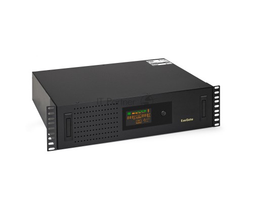 ИБП ExeGate ServerRM UNL-3000.LCD.AVR.2SH.3C13.USB.3U <3000VA/1800W, Color LCD, AVR, 2*Schuko+3*C13, USB, 3U, установка в стойку, Black>