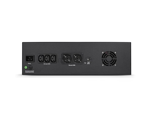 ИБП ExeGate ServerRM UNL-3000.LCD.AVR.2SH.3C13.USB.3U <3000VA/1800W, Color LCD, AVR, 2*Schuko+3*C13, USB, 3U, установка в стойку, Black>