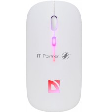 Мышь беспроводная Defender Touch MM-997 белый, 1600 dpi, радиоканал, Bluetooth, USB, кнопки - 4