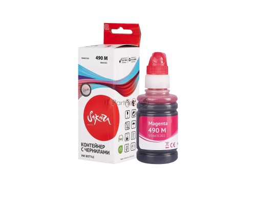 Чернила Sakura 0665C001 для Canon, пурпурный, 9000 к., 100 мл.