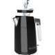 Чайник электрический Polaris PWK 1746CA Water Way Pro 1.7л. 2200Вт черный (корпус: нержавеющая сталь)