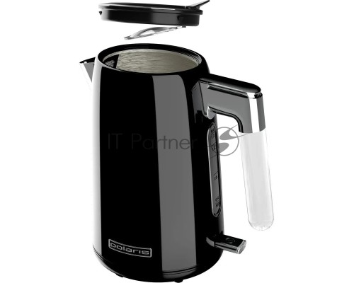 Чайник электрический Polaris PWK 1746CA Water Way Pro 1.7л. 2200Вт черный (корпус: нержавеющая сталь)