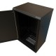 Шкаф коммутационный WRline (WR-TW-1866-SR-RAL9004) настенный 18U 600x600мм пер.дв.металл 2 бок.пан. 60кг черный 520мм 908мм IP20 сталь