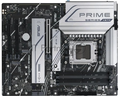 Материнская плата ASUS PRIME X670-P-CSM, AM5, AMD X670, 4xDDR5, 6xSATA, 3xM.2, 1xPCI-E 4.0 x16, 2xPCI-E 4.0 x4, 1xPCI-E x1, 1xHDMI, 1xDisplayPort, 1x 2.5Gb LAN, 2xUSB-A 3.2 Gen 2, 3xUSB-A 3.2 Gen 1, 1xUSB-C 3.2 Gen 2x2, 3x3.5 мм, 7.1, ATX