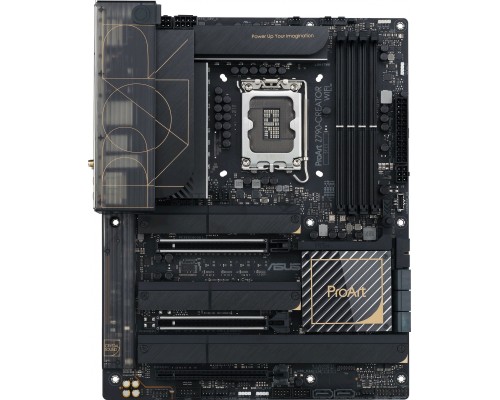Материнская плата ASUS ProArt Z790-Creator WiFi, LGA 1700, Intel Z790, 4xDDR5, 8xSATA, 4xM.2, 1xPCI-E 4.0 x4, 1xPCI-E 5.0 x8, 1xPCI-E 5.0 x16, 2xUSB-C Thunderbolt 4, 1xHDMI, 2xUSB-C, 2x 10Gb LAN, 6xUSB-A 3.2 Gen 2, 5x3.5 мм, 7.1, ATX