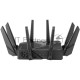 Роутер ASUS ROG GT-AXE16000 802.11 a/b/g/n/ac/ax до 1148 + 4804Мбит/c, 2,4 + 5 гГц, 8 антенн, USB, GBT LAN ; 90IG06W0-MU2A10
