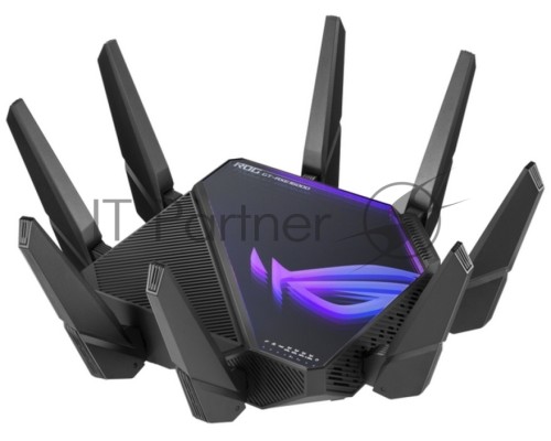 Роутер ASUS ROG GT-AXE16000 802.11 a/b/g/n/ac/ax до 1148 + 4804Мбит/c, 2,4 + 5 гГц, 8 антенн, USB, GBT LAN ; 90IG06W0-MU2A10