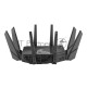 Роутер ASUS ROG GT-AXE16000 802.11 a/b/g/n/ac/ax до 1148 + 4804Мбит/c, 2,4 + 5 гГц, 8 антенн, USB, GBT LAN ; 90IG06W0-MU2A10