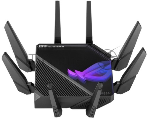 Роутер ASUS ROG GT-AXE16000 802.11 a/b/g/n/ac/ax до 1148 + 4804Мбит/c, 2,4 + 5 гГц, 8 антенн, USB, GBT LAN ; 90IG06W0-MU2A10