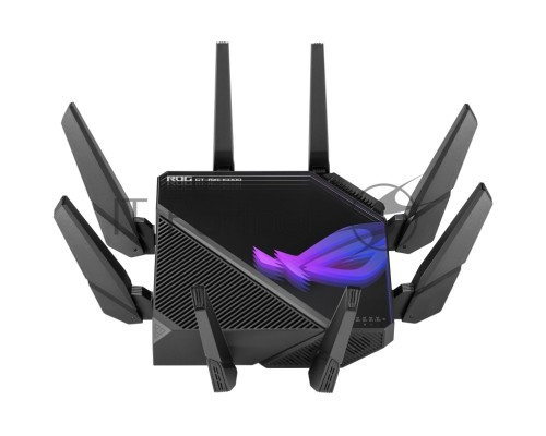 Роутер ASUS ROG GT-AXE16000 802.11 a/b/g/n/ac/ax до 1148 + 4804Мбит/c, 2,4 + 5 гГц, 8 антенн, USB, GBT LAN ; 90IG06W0-MU2A10
