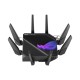 Роутер ASUS ROG GT-AXE16000 802.11 a/b/g/n/ac/ax до 1148 + 4804Мбит/c, 2,4 + 5 гГц, 8 антенн, USB, GBT LAN ; 90IG06W0-MU2A10