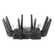 Роутер ASUS ROG GT-AXE16000 802.11 a/b/g/n/ac/ax до 1148 + 4804Мбит/c, 2,4 + 5 гГц, 8 антенн, USB, GBT LAN ; 90IG06W0-MU2A10