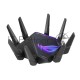 Роутер ASUS ROG GT-AXE16000 802.11 a/b/g/n/ac/ax до 1148 + 4804Мбит/c, 2,4 + 5 гГц, 8 антенн, USB, GBT LAN ; 90IG06W0-MU2A10