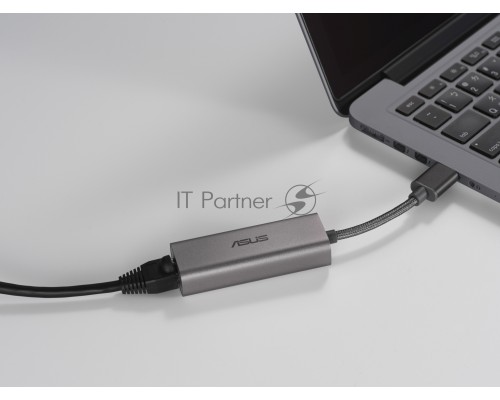 Адаптер ASUS USB-C2500//USB Type-A 2.5G Base-T Ethernet Adapter; 90IG0650-MO0R0T