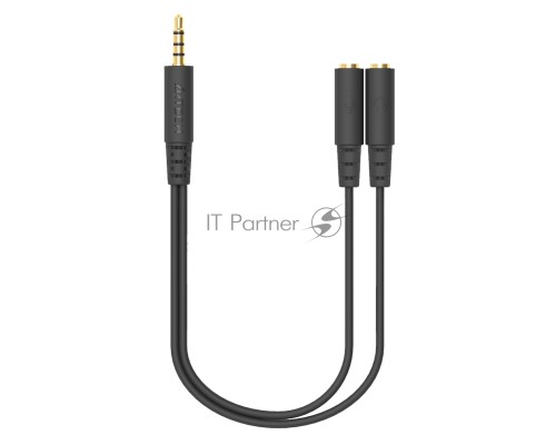 Адаптер аудио A4Tech AD-3P 2xJack 3.5 (f)/Jack 3.5 (m) 0.2м. черный
