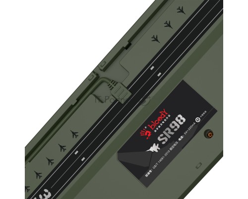 Клавиатура A4Tech Bloody S98 Aviator механическая зеленый USB for gamer LED (S98 AVIATOR)