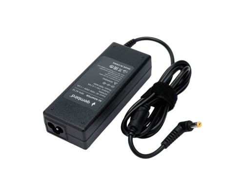 [Аксессуар к ноутбуку] Gembird Блок питания для ноутбуков Acer 19В/4,74А, 90Вт, 1 штекер 5,5х1,7мм (NPA-AC18)