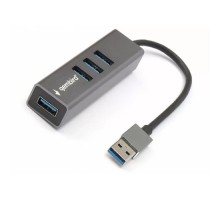 Gembird Разветвитель USB3.1  4xUSB, кабель USB 17см, алюминий (UHB-C454)