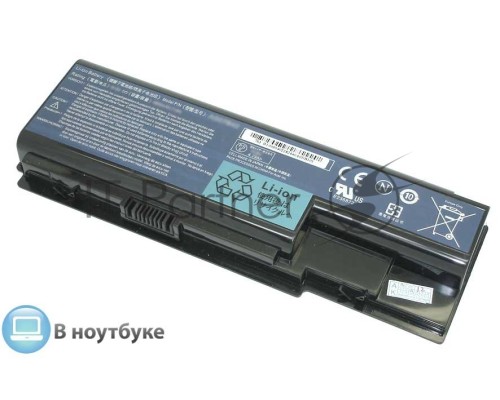 Аккумуляторная батарея для ноутбука Acer Aspire 5520, 5920, 6920G, 11.1v 4400mAh черная