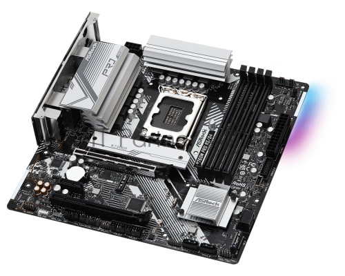 Материнская плата ASRock B760M Pro RS/D4, Micro-ATX, LGA 1700, Intel B760, 4xDDR4, 4xSATA, 2xM.2, 1xPCI-E 4.0 x16, 1xPCI-E 4.0 x4, 1xHDMI, 1xDisplayPort, 1x 2.5Gb LAN, 3xUSB 3.2 Gen 1, 2xUSB 2.0, 3x3.5 мм, 7.1, ATX