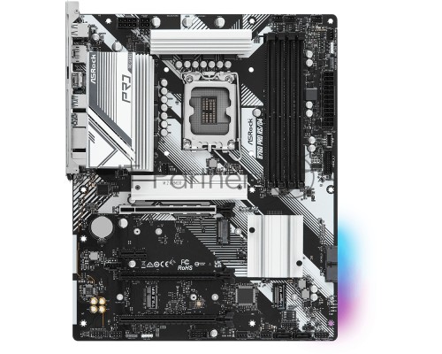 Материнская плата ASRock B760 Pro RS/D4, LGA 1700, Intel B760, 4xDDR4, 4xSATA, 3xM.2, 1xPCI-E 4.0 x16, 1xPCI-E 4.0 x4, 1xPCI-E 3.0 x1, 1xDisplayPort, 1xHDMI, 1x 2.5Gb LAN, 2xUSB 2.0, 5xUSB 3.2 Gen 1, 3x3.5 мм, 7.1, Standard-ATX