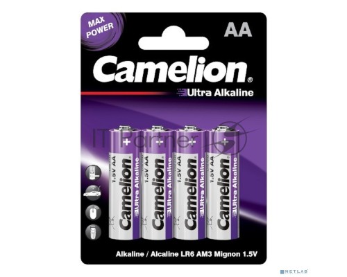 Батарейка Camelion Ultra BL-4 LR6 (LR6-BP4UT, 1.5В)(4 шт. в уп-ке)
