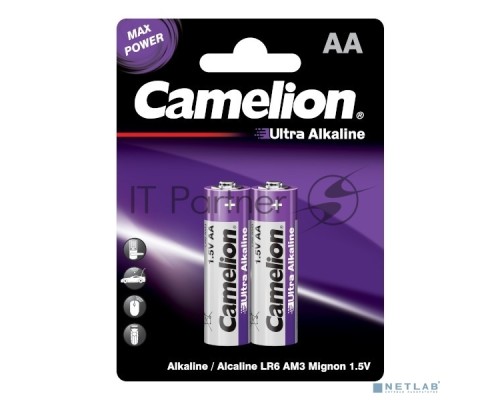Батарейка Camelion Ultra BL-2 LR6 (LR6-BP2UT, 1,5В)(2 шт. в уп-ке)